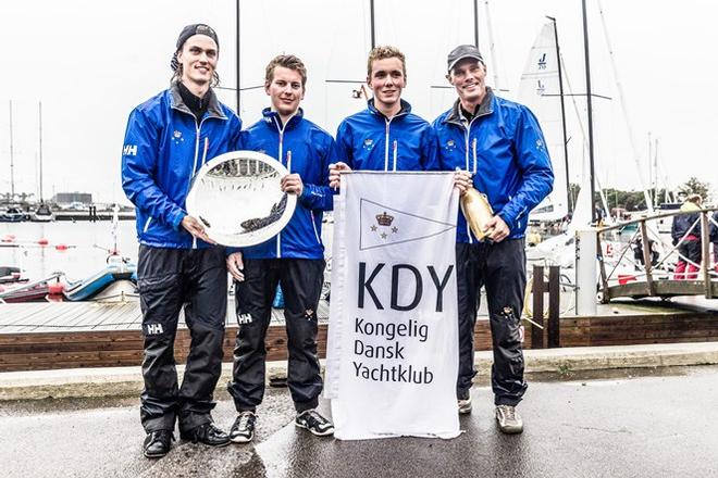 Winners, Royal Danish Yacht CLub - Michael Hestbaek, Joachim Ascenbrenner, Lucas Lier, Frederik Berg, image Lars wehrmann - Sailing Champions League - Copenhagen © Dan Ibsen